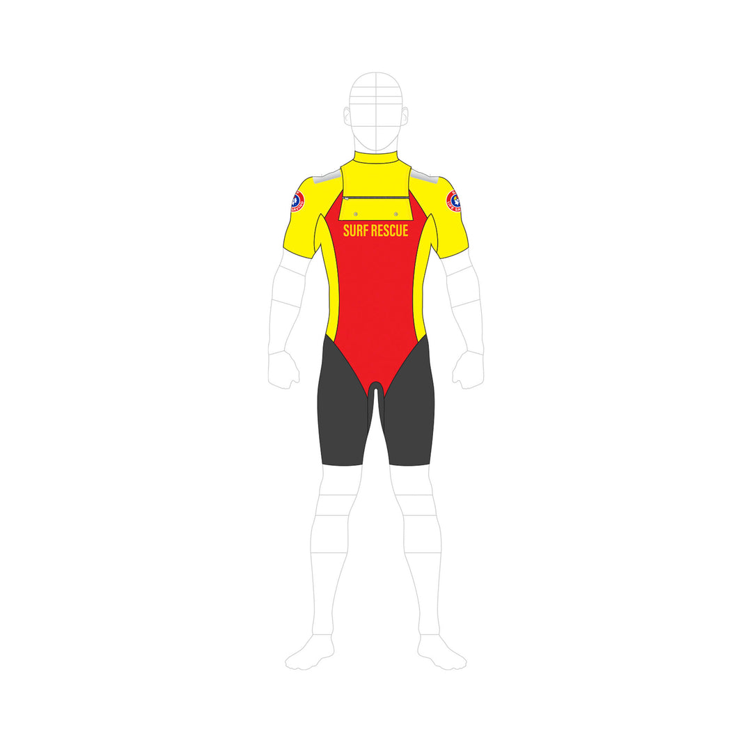 SLSA MEMBERS PATROL CHEST ZIP 3MM SPRING SUIT - WOMENS