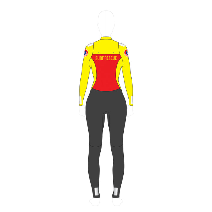 SLSA MEMBERS PATROL CHEST ZIP 3MM STEAMER - WOMENS