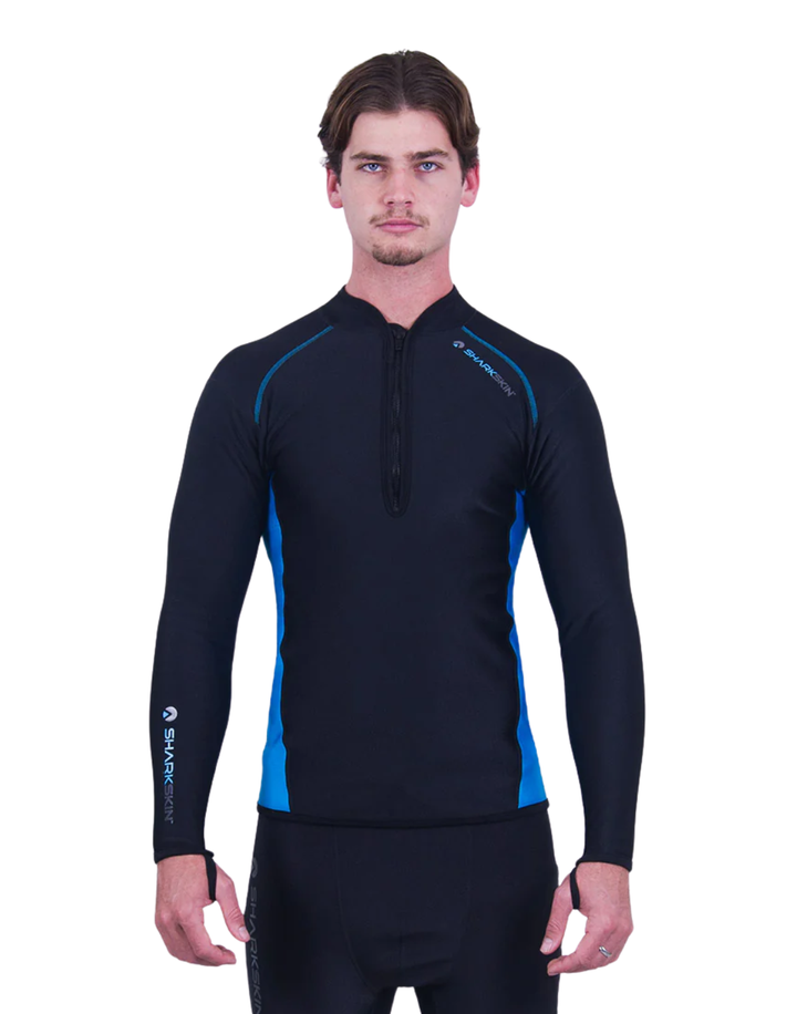 CHILLPROOF LONG SLEEVE CHEST ZIP TOP - MENS
