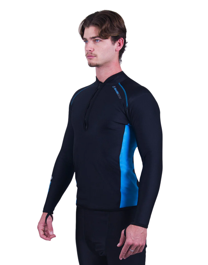 CHILLPROOF LONG SLEEVE CHEST ZIP TOP - MENS