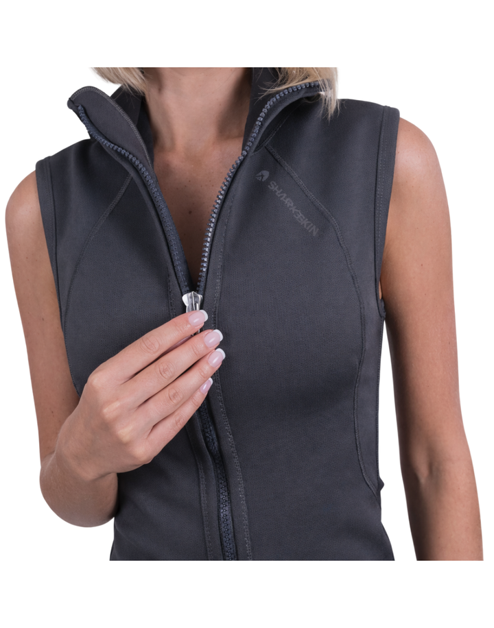 T2 CHILLPROOF FULL ZIP VEST WITH HOOD - WOMENS
