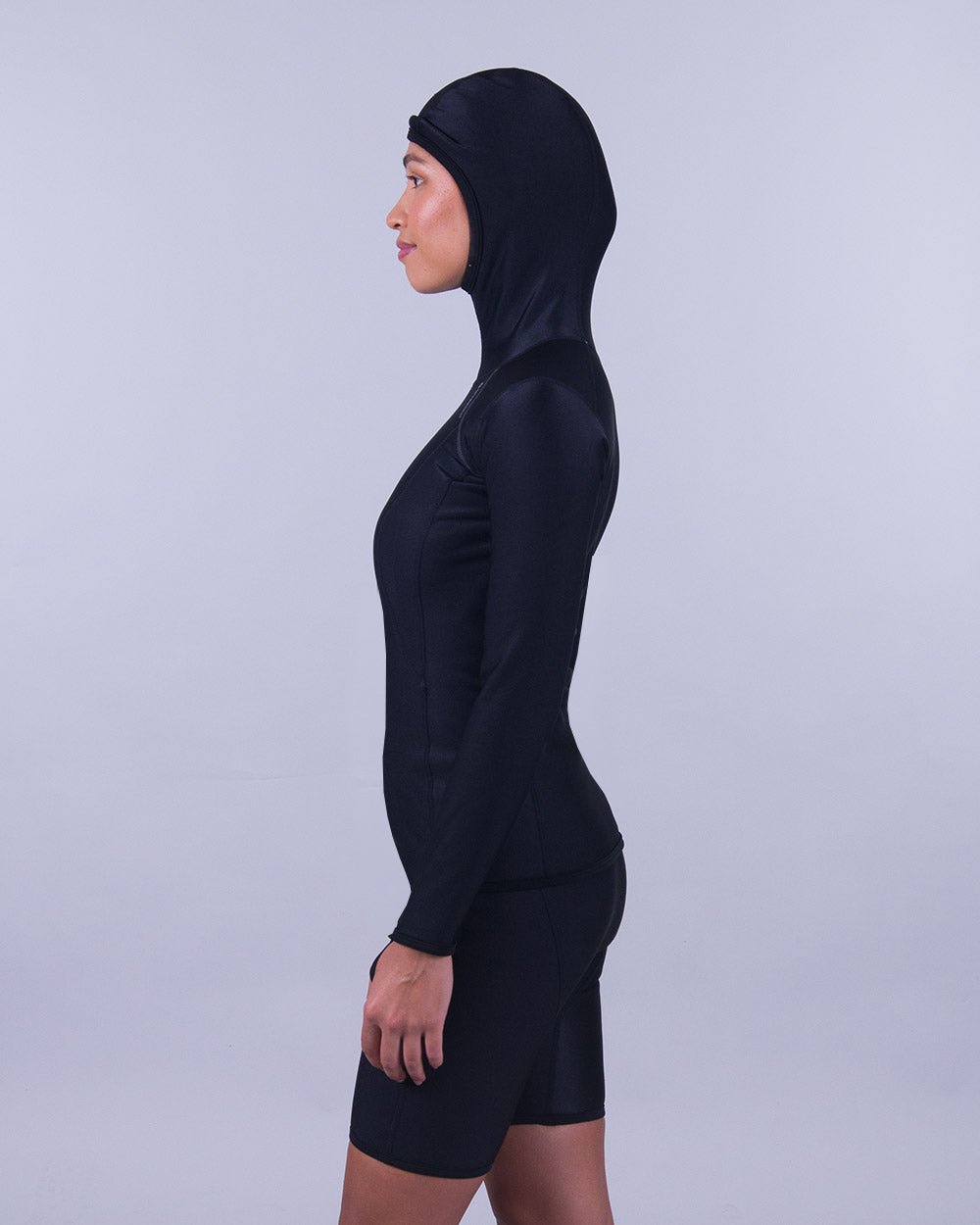 CHILLPROOF LONG SLEEVE HOODED TOP - WOMENS NEW (SECONDS)