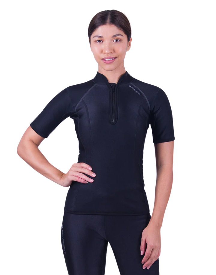 CHILLPROOF SHORT SLEEVE CHEST ZIP - WOMENS
