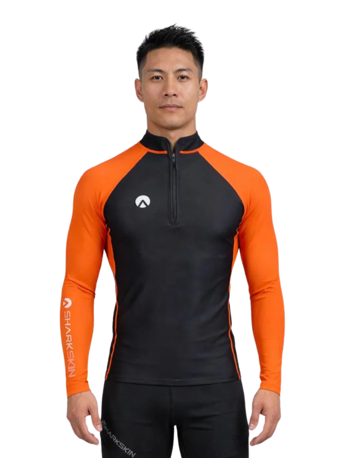 PERFORMANCE LONG SLEEVE CHEST ZIP TOP - MENS NEW