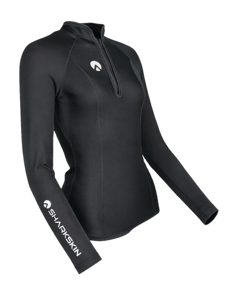 PERFORMANCE LONG SLEEVE CHEST ZIP TOP - WOMENS NEW